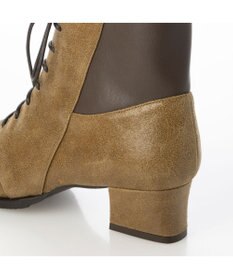 MODE ET JACOMO <D'ICI>チャンキーヒールレースアップショートブーツ