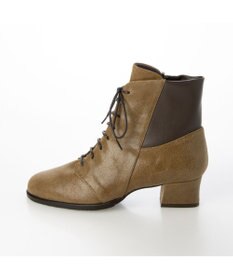 MODE ET JACOMO <D'ICI>チャンキーヒールレースアップショートブーツ