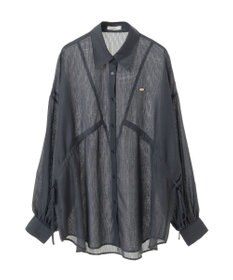 earth music&ecology ウエストドロストシアーシャツ