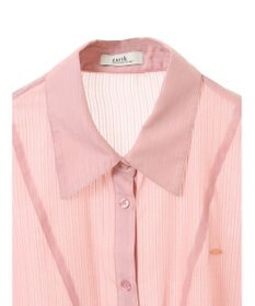 earth music&ecology ウエストドロストシアーシャツ