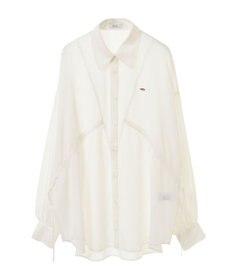 earth music&ecology ウエストドロストシアーシャツ