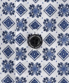 JOSEPH ABBOUD 【キングサイズ・綿100％・JAPANファブリック】パナマボイルプリント 半袖シャツ