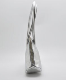 blancle メタリックレザー 舟形ボストンバッグ