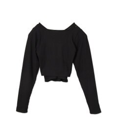 WEGO レイヤードレースアップ長袖トップス