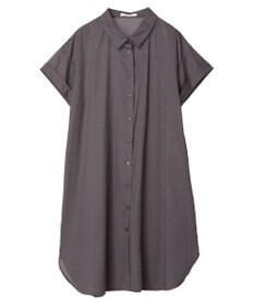 Green Parks ミディ丈半袖シャツワンピース