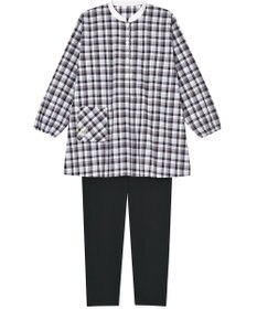Wing 【パジャマ】長袖・長ズボン　綿100%　チェック柄　ウイング／ワコール　EP4000