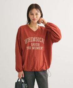 Green Parks ナイロンロゴＶネックプルオーバー