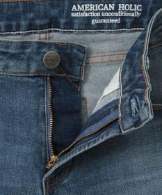 AMERICAN HOLIC スキニーフィットダメージデニム