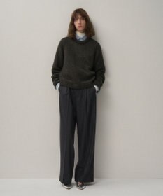 ATON WOOL CASHMERE ALPACA | メッシュクルーネックセーター