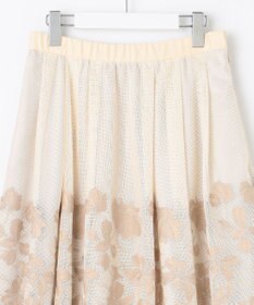 自由区 【Premium Collection】フラワーエンブロイダリーチュール  スカート