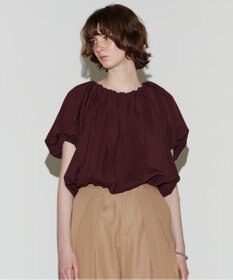 NAVE 【Nave 　洗える・接触冷感】クロップドジャージーブラウス