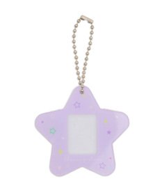WEGO 【痛バ＆推し活グッズ】カラフルスターIDフォトケースキーホルダー