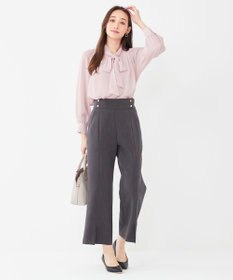 ANY SIS 【美人百花11月号掲載】シャドーチェックボウタイ ブラウス