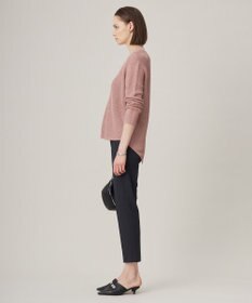 ICB 【洗える】 ペーパーブレンドシャインニット Vネックプルオーバー