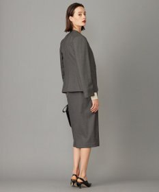 ICB L 【セットアップ対応】ウールストレッチ タイトスカート