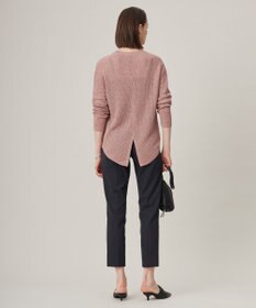 ICB 【洗える】 ペーパーブレンドシャインニット Vネックプルオーバー