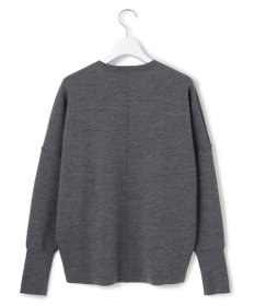ICB 【洗える】 シルキーウールダブルフェイス ニットプルオーバー