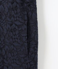 自由区 S 【洗える】フラワーリーフコードレース ワンピース