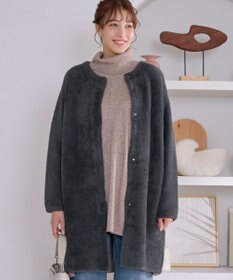 Tiaclasse シャギーニットコーディガン