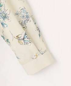 自由区 L エアリーローン花柄プリント ブラウス