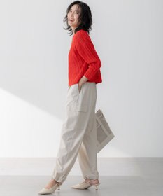 23区 【撥水加工/洗える】ナイロン2WAYストレッチ パラシュート パンツ