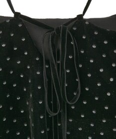 YECCA VECCA グリッタードットベロアオーバーキャミ