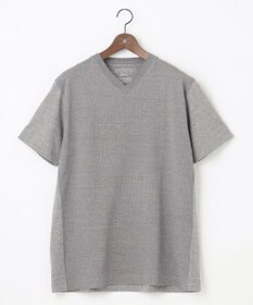 JOSEPH ABBOUD 【キングサイズ・オーガニックコットン使用】JOE COTTONサッカーVネック Tシャツ