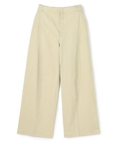 BEIGE， PREHNA / コットンツイル カービーシームワイドパンツ