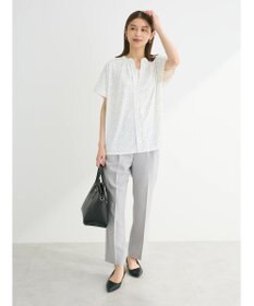 Green Parks ２ｗａｙ　フレンチスリーブ釦付ブラウソー