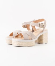 gaimo 【GAIMO/ガイモ】クロスストラップ プラットフォームサンダル/MANU