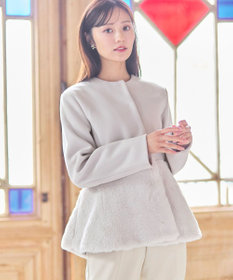 ペプラムファー ジャケット / Feroux | ファッション通販 【公式通販