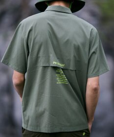 PW CIRCULUS 【UV遮蔽率97.8% / 軽量のDotAir / 高通気 / 軽撥水】【MEN】メッシュポケットシャツ ゴルフ