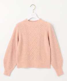 ANY SIS S 【低身長企画】ケーブルコンパクト ニット