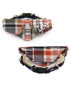 PET PARADISE Lee チェック襟付首輪 ３Ｓ 小型犬