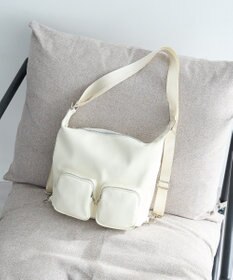 earth music&ecology Wポケット3WAYショルダーバッグ