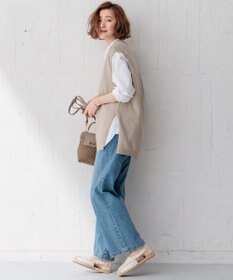 23区 【Oggi4月号掲載/洗える】CANCLINI バンドカラー シャツ