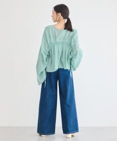 earth music&ecology ワッシャードロスト羽織りシャツ