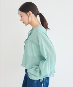 earth music&ecology ワッシャードロスト羽織りシャツ