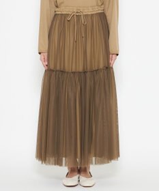 uncrave 【撥水・UVカット】ナイロンタスラン ティアードスカート（uncrave WHITE）