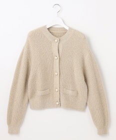 Feroux 【洗える】ラメシャギー カーディガン