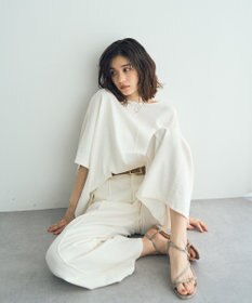 YECCA VECCA ペーパーヤーンルーズニット