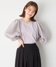 ANY L 布帛コンビプルオーバー