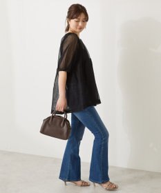 AMERICAN HOLIC シアーパフスリーブニットプルオーバー