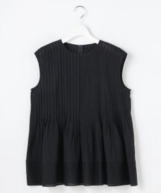 自由区 S 【涼やか】エアリーコットンリップピンタックフレンチスリーブ ブラウス