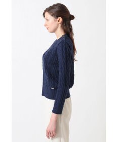 DAKS ミックスケーブル ニットプルオーバー（無撚コットン）