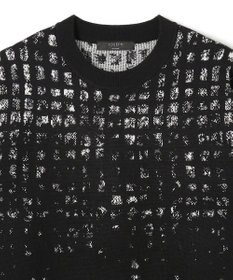 JOSEPH HOMME ドローイングブレイドジャガード　クルーネック長袖ニット