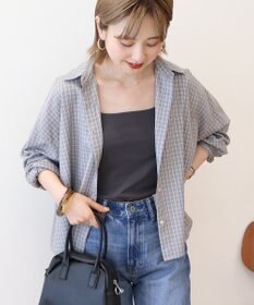 AMERICAN HOLIC イージーケアチェックショート丈シャツ