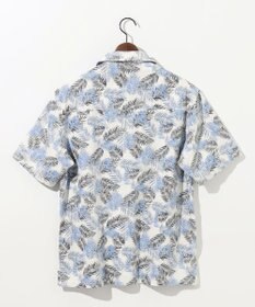 JOSEPH ABBOUD MOUNTAIN 【通気性・腰ポケット付き】ジャングルリーフプリント 半袖シャツ