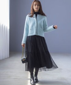 組曲 L ラメチュールプリーツ スカート