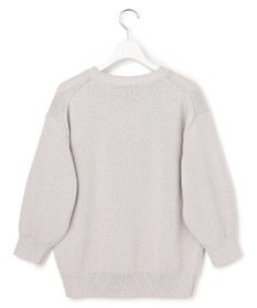 23区 コットンストレッチルレックス  パフスリーブ ラメ ニット